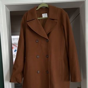 Men's Old Navy Brown Dress Coat 2XL Tall